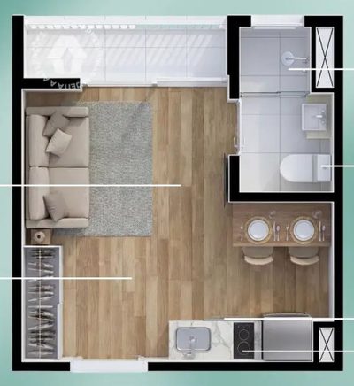 Kitnet-Studio, 18 m² - Foto 4