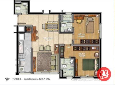 Apartamento, 2 quartos, 82 m² - Foto 4