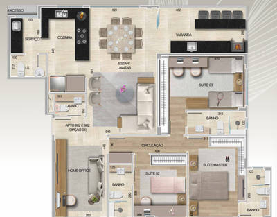 Apartamento, 4 quartos, 136 m² - Foto 1