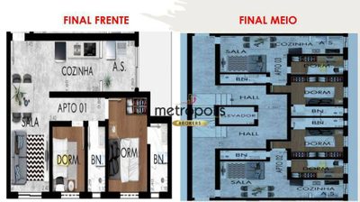 Apartamento, 2 quartos, 45 m² - Foto 2