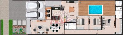Casa de Condomínio, 3 quartos - Foto 2