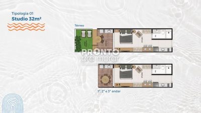 Apartamento, 1 quarto, 32 m² - Foto 2