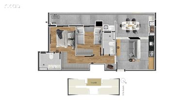 Apartamento, 2 quartos, 73 m² - Foto 5