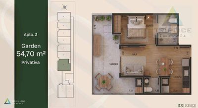 Apartamento, 1 quarto, 54 m² - Foto 2