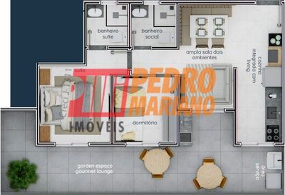Apartamento, 2 quartos, 69 m² - Foto 2