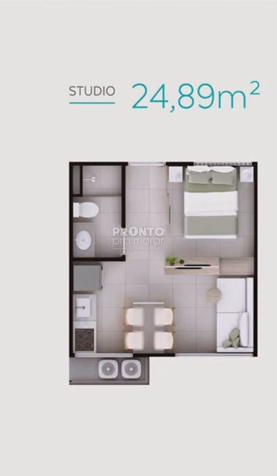 Apartamento, 1 quarto, 24 m² - Foto 1