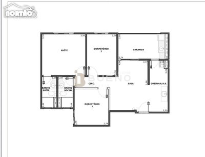 Casa, 3 quartos, 69 m² - Foto 2