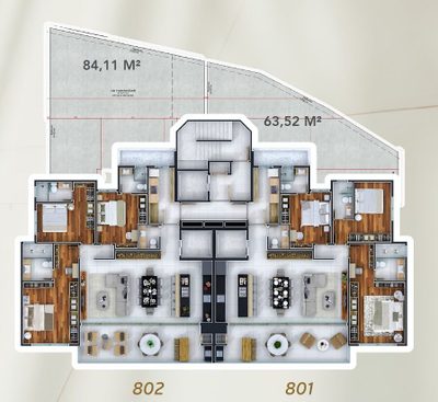 Apartamento, 3 quartos, 225 m² - Foto 2