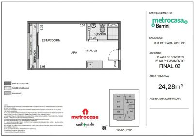 Apartamento, 1 quarto, 24 m² - Foto 3