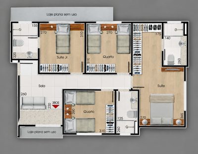 Cobertura, 4 quartos, 147 m² - Foto 3