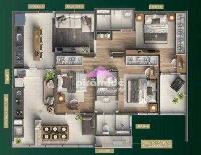 Apartamento, 3 quartos, 87 m² - Foto 5
