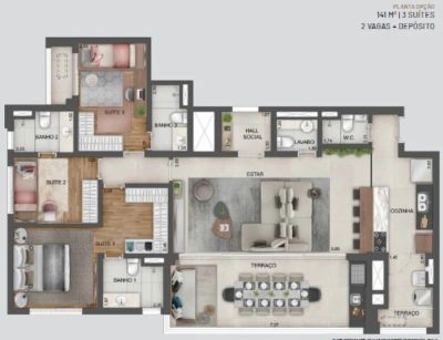 Apartamento, 4 quartos, 169 m² - Foto 4