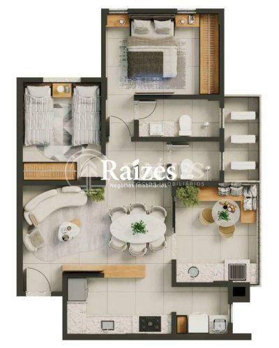 Apartamento, 2 quartos, 66 m² - Foto 3