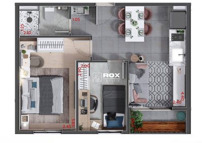 Apartamento, 2 quartos, 55 m² - Foto 2