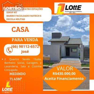 Casa, 3 quartos, 71 m² - Foto 1