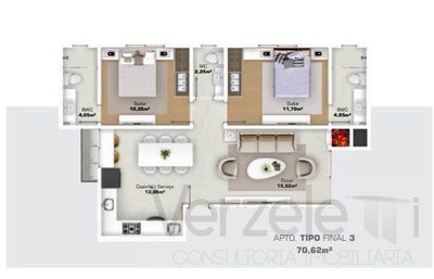 Apartamento, 2 quartos, 70 m² - Foto 5