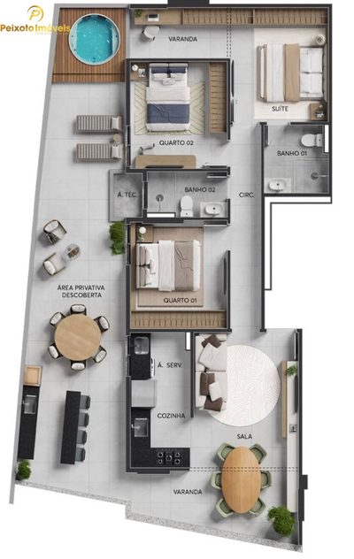 Apartamento, 3 quartos, 122 m² - Foto 3