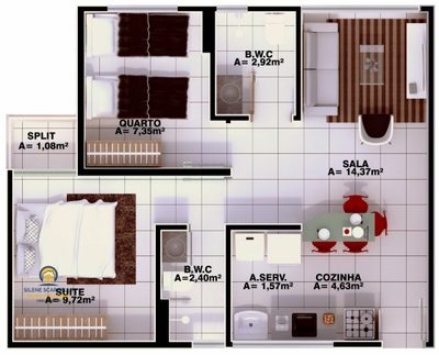 Apartamento, 3 quartos, 60 m² - Foto 5