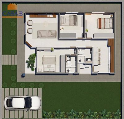 Casa, 3 quartos, 82 m² - Foto 4