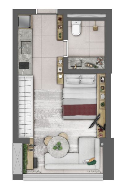Apartamento, 1 quarto, 26 m² - Foto 4