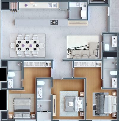 Apartamento, 3 quartos, 202 m² - Foto 4
