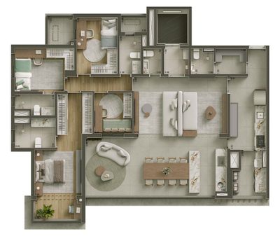 Cobertura, 3 quartos, 234 m² - Foto 4