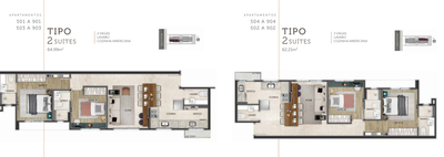 Apartamento, 2 quartos, 65 m² - Foto 2