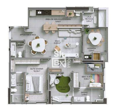 Apartamento, 3 quartos, 97 m² - Foto 4