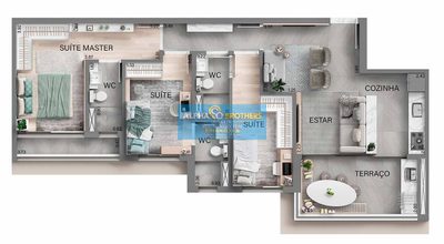 Apartamento, 3 quartos, 90 m² - Foto 1