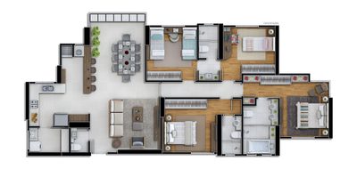 Apartamento, 3 quartos, 153 m² - Foto 2