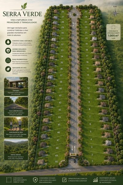 Chácara, 1 quarto, 1000 m² - Foto 1