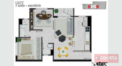 Apartamento, 2 quartos, 55 m² - Foto 1
