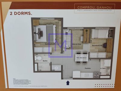 Apartamento, 2 quartos, 35 m² - Foto 5