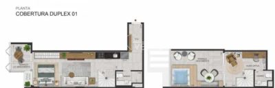 Cobertura, 1 quarto, 80 m² - Foto 1