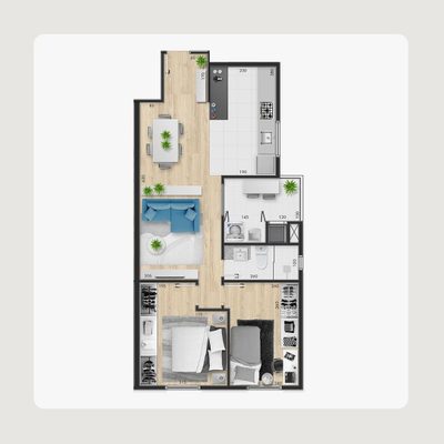 Apartamento, 2 quartos - Foto 4