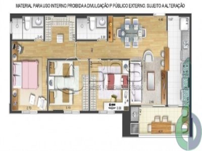 Apartamento, 2 quartos, 66 m² - Foto 2