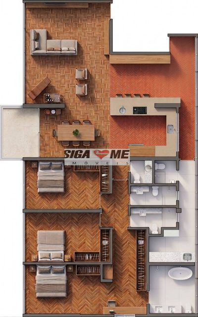 Apartamento, 3 quartos, 203 m² - Foto 2