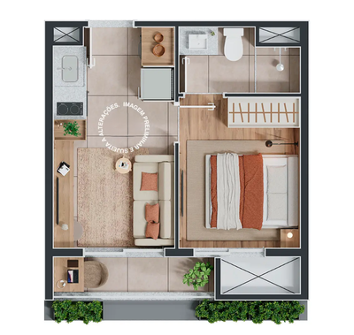 Apartamento, 2 quartos, 44 m² - Foto 4