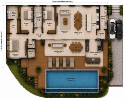 Casa, 3 quartos - Foto 2