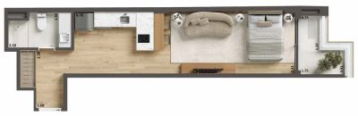 Apartamento, 1 quarto, 39 m² - Foto 5