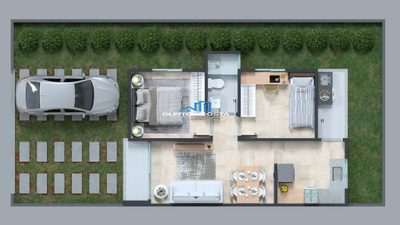 Casa, 2 quartos, 50 m² - Foto 4