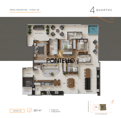 Apartamento, 4 quartos, 134 m² - Foto 3