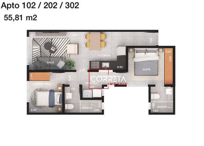 Apartamento, 2 quartos, 55 m² - Foto 5