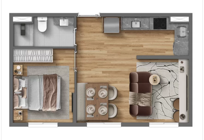 Apartamento, 2 quartos, 32 m² - Foto 5