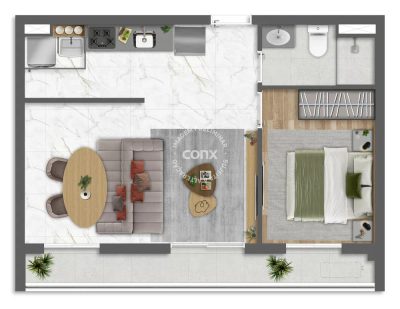 Apartamento, 1 quarto, 29 m² - Foto 4