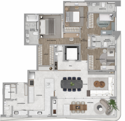 Apartamento, 4 quartos, 175 m² - Foto 4