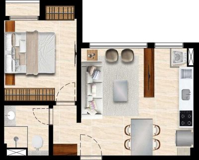 Apartamento, 1 quarto, 35 m² - Foto 2