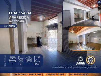 Loja-Salão, 34 m² - Foto 1