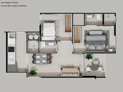 Apartamento, 2 quartos, 59 m² - Foto 2