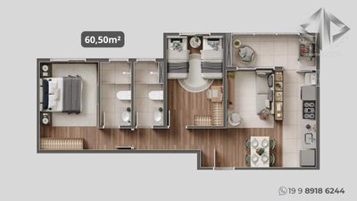 Apartamento, 2 quartos - Foto 4